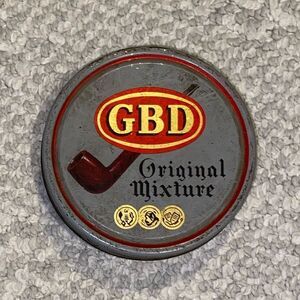GBD Original Mixture Vintage Tobacco Circular Case Tin Rare